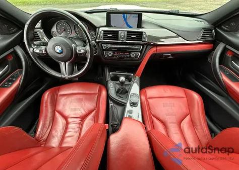 2015 BMW M3 z USA, uszkodzony, nr VIN WBS3C9C57FP803591